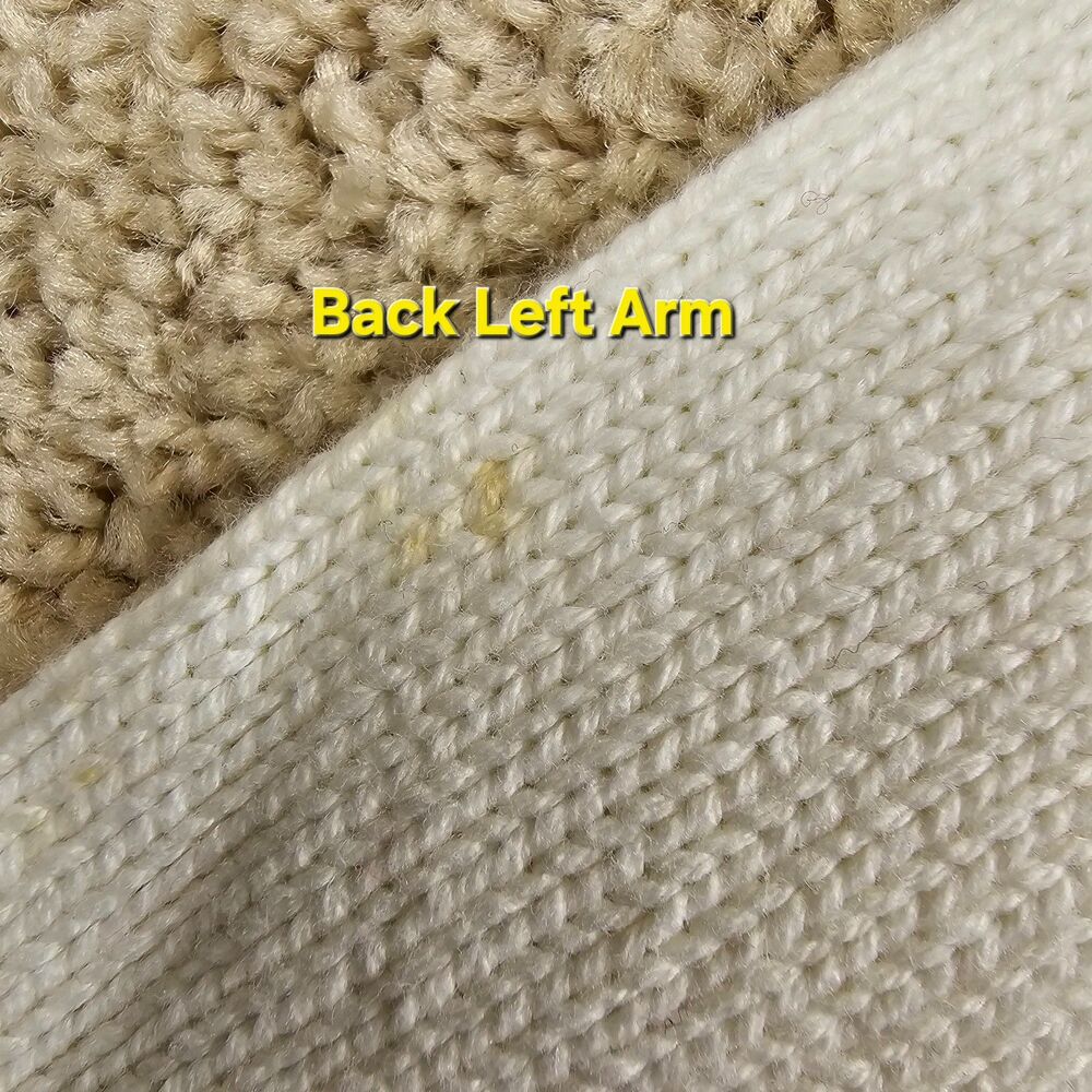 Liz Claiborne Ivory Cable Knit Cowl Neck Sweater Medium Cozy Preppy - Picture 9 of 13